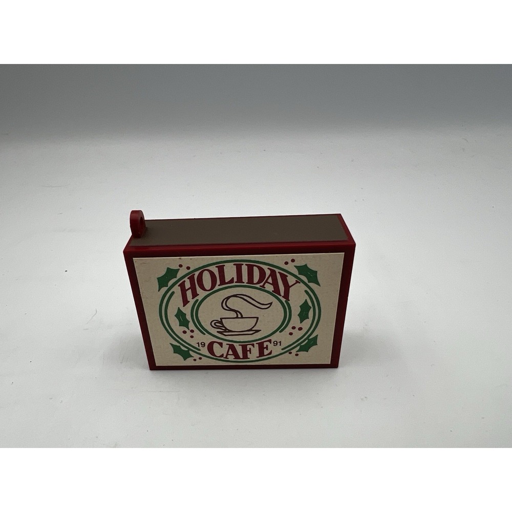 Vintage 1991 Hallmark Keepsake Christmas Ornament Matchbox Memories Holiday Cafe